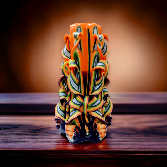 Carved Candle Oil Lamp