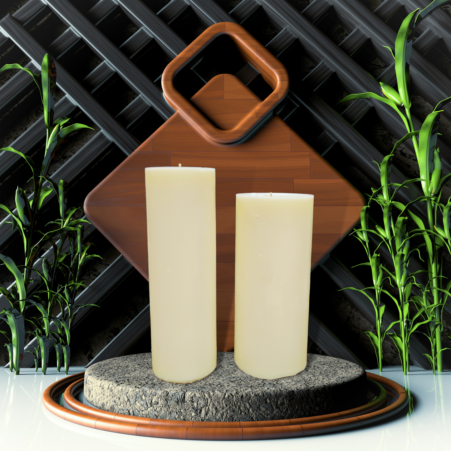 Soy and Beeswax Pillar Candle